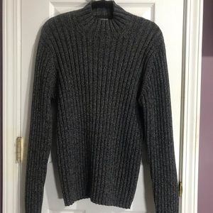 Expres 100% cotton charcoal chunky turtleneck sweater L